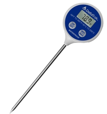 Porcelana DeltaTrak 11050 FlashCheck Lollipop a prueba de agua Min / Max termómetro de calibración automática proveedor