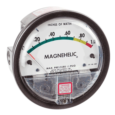 Porcelana DWYER serie 2-5000 Minihelic II Medidor de presión diferencial tipo puntero Medidor de presión diferencial proveedor
