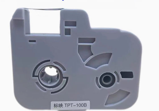 Porcelana Tela de etiqueta negra TPT-100B para la máquina electrónica de letras BIOVIN, impresora de identificación por cable, marcador de alambre proveedor
