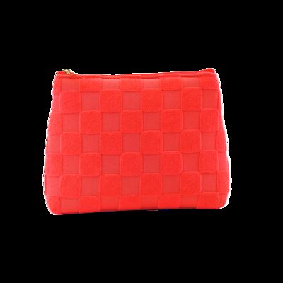Porcelana CR-043 Custom Logo Print Personalized Beautiful Ladies Hand Bags Beauty Big Black Cosmetic Bulk Case Leather Makeup Bag proveedor