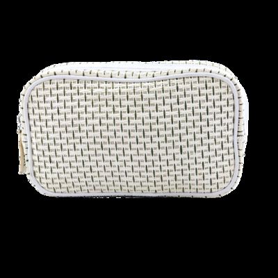 Porcelana CR-015 Travel Leather Case Custom Small Cosmetic Bag with Zipper Closure Fashion Style Pink Makeup Bag proveedor