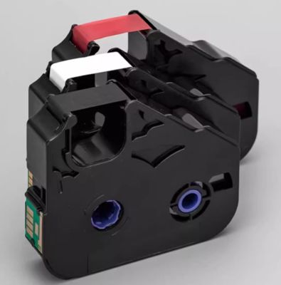 Porcelana HM-200BK Black+1X HM-200RK Red+1x HM-200WK White Label Tape Cassette for LB C-210T/C C-210E C-510T C-580T TM-RC05BP With chip for tube printer proveedor
