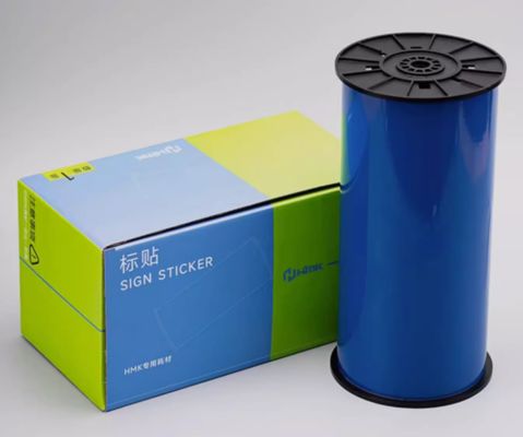 Porcelana Blue Print label tape Sticker WYRB-260B 26.5cm*20m Sign Sticker Wide Format Logo proveedor