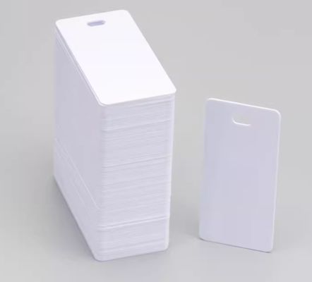 Porcelana 32mmx68mm PVC Single hole label HMK SR-3268P white proveedor