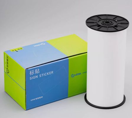 Porcelana White Print label tape SR-DW-220W 22cm*20m Sign Sticker Wide Format Logo proveedor