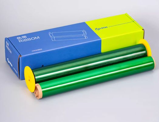 Porcelana Green Print label tape HLB-300G 29cm*100m Sign Sticker Wide Format Logo proveedor