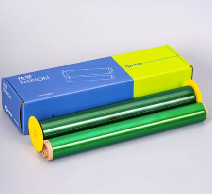 Porcelana Green Print label tape BRK-280G 280mm*76m Sign Sticker Wide Format Logo proveedor