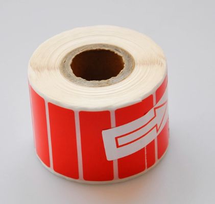 Porcelana Red Print label tape RA0014 15mm Sign Sticker proveedor