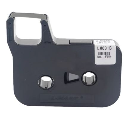 Porcelana LM-631B black label tape cassette for L-MARK Electronic Lettering Machine tube printer proveedor