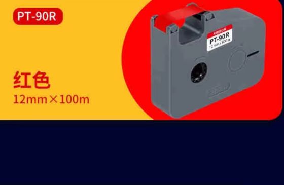 Porcelana PT-90R 21mm X 100M Red label tape cassette For Puty P900 Electronic Lettering Machine tube printer proveedor