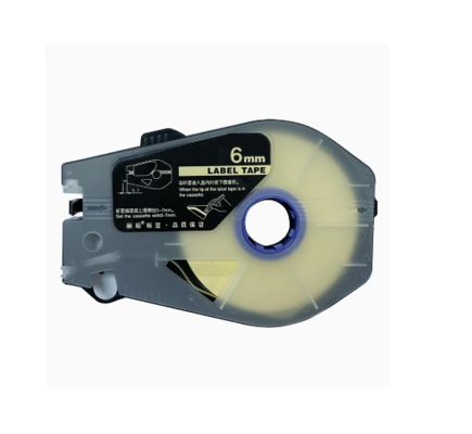 Porcelana LB-906Y 6mm yellow label tape cassette For Canon LB C-960T / 920T / 980T Electronic Lettering Machine tube printer proveedor