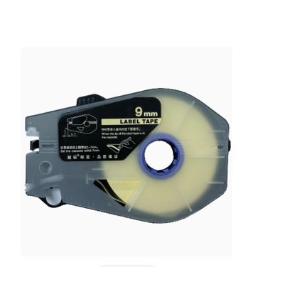 Porcelana LB-909Y 9mm yellow label tape cassette For Canon LB C-960T / 920T / 980T Electronic Lettering Machine tube printer proveedor