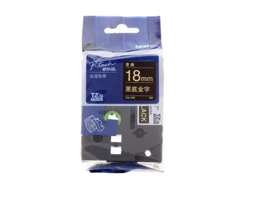 Porcelana 18mm P-Touch Black on gole label tape cassette TZe-641 for Brother Electronic Lettering Machine tube printer proveedor