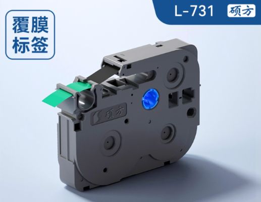 Porcelana L-731 12mmX8M laminating black on green Label tape cassette for Supvan Electronic Lettering Machine tube printer proveedor