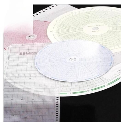 Papel de gráfico 500P1225-107 para el fuloscopio ABB ERC Serie 12  circular de 24 horas de registro de papel proveedor