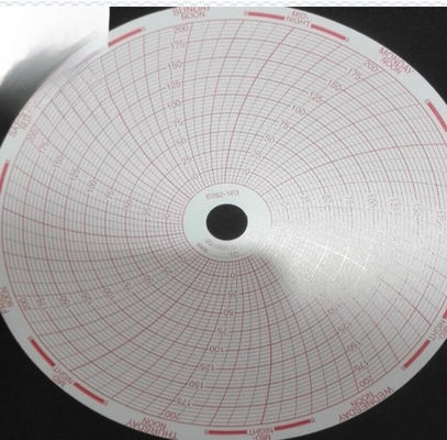 Papel gráfico C6282-168 para Sanyo Freezer 152 mm papel circular de registro proveedor