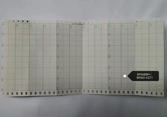 Papel gráfico B956BBM para el grabador de YOKOGAWA UR1000,UR10000,SR1000 SR10000 436103 436104 436106 Z-FOLD CHART PAPER B56BB proveedor