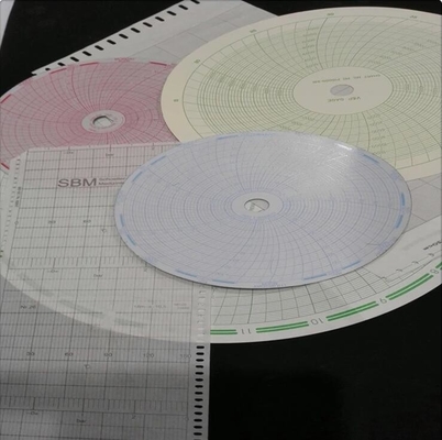 Papel de gráficos circulares 123-319-08 20000PSI para el grabador de gráficos DEWIT 4892 y el grabador de gráficos RESATO rpx-192-XH proveedor