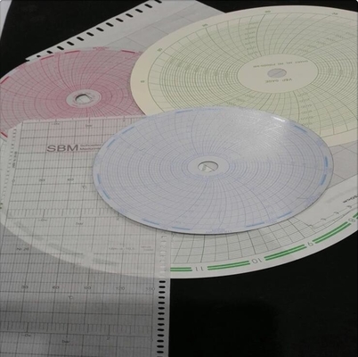 Papel de gráficos circulares 123-319-08 20000PSI para el grabador de gráficos DEWIT 4892 y el grabador de gráficos RESATO rpx-192-XH proveedor