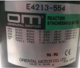 REACCIÓN ORIENTAL del MOTOR E4213-554 del minilab I041963 de NORITSU SÍNCRONA proveedor
