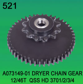 A073149-01 DRYER CHAIN GEAR TEETH-12/46 FOR NORITSU HD qss3701/3702/3703/3704 minilab proveedor