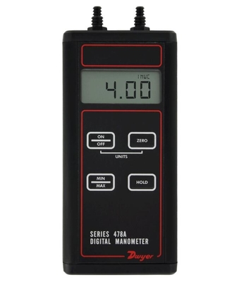 DWYER 478A-0 Medidor de presión digital, conteo de presión diferencial y ensayo de presión diferencial en tuberías proveedor
