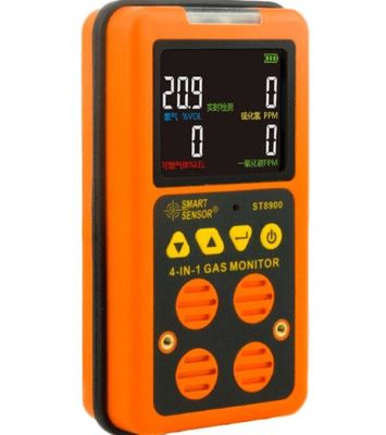 Sensor inteligente ST8900 - Detector de gas portátil 4 en 1 con detector de gas O2 H2S CO LEL con STEL/TWA proveedor