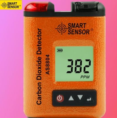 Venta en caliente Sensor inteligente original AS8804 Mini portátil digital de detección de dióxido de carbono con clip en el detector de concentración de gas de CO2 proveedor