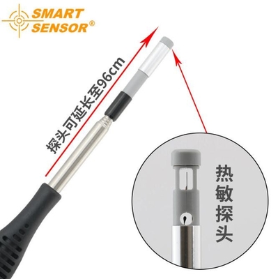smart AR866A Anemómetro térmico, anemómetro de alambre caliente, instrumento de medición del volumen de aire y la velocidad USB proveedor