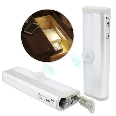 6 LED PIR Sensor de movimiento Luz nocturna de interior LED con batería para el dormitorio proveedor