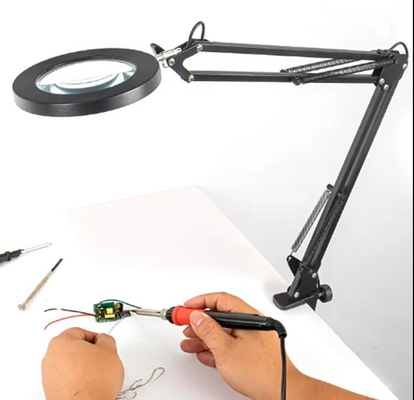 Cuidado de los ojos Lámpara de aprendizaje de lectura LED Largo brazo de vidrio de mesa Clip luz amplificador proveedor