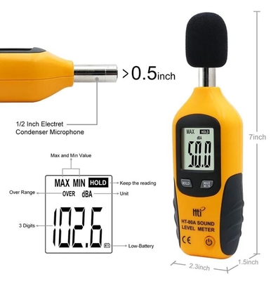 HTI HT-80A Mini medidor de nivel de sonido proveedor
