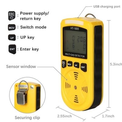 Detector de gas HTI HT-1805 4 en 1 proveedor