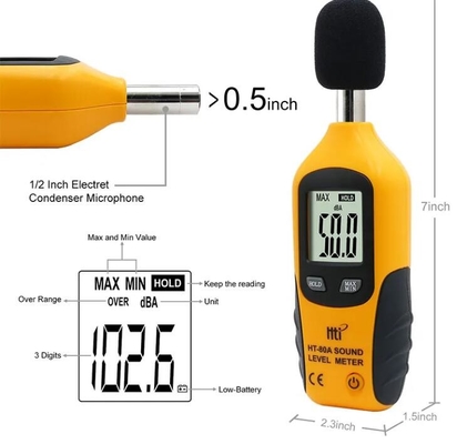 HTI HT-80A Mini medidor de nivel de sonido proveedor