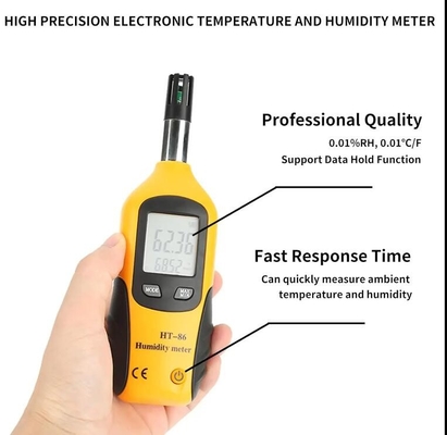 HTI HT-86 Hygrómetro y medidor de temperatura digital portátil 2 en 1 en interiores y exteriores proveedor