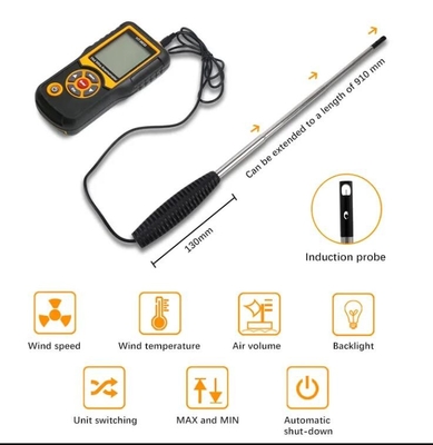 HTI HT-9830 Anemómetro de alambre caliente proveedor