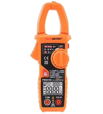 Medidor de pico PM2018S Medidor de abrazadera digital Rango automático Multiméter de corriente de CA con doble pantalla NCV proveedor