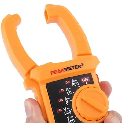 Medidor de pico PM2018A Rango automático portátil Medidor de abrazadera digital AC 600 AC DC Medidor de tensión 20MOhm NCV Detección de abrazadera proveedor