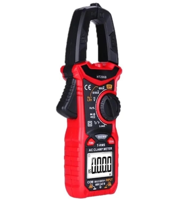 Habotest / MAYILON HT-206B Medidores digitales de abrazadera de alcance automático, medidor de abrazadera de corriente de 600A proveedor