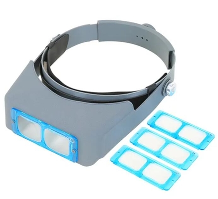 Cuatro lentes de vidrio óptico con ampliación de cabeza intercambiables proveedor