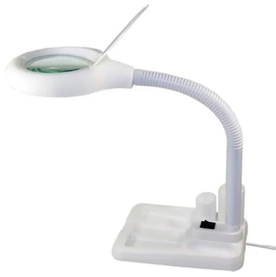 Lámpara de escritorio LED blanca 5X 10X Lámpara de trabajo de lupa de escritorio proveedor
