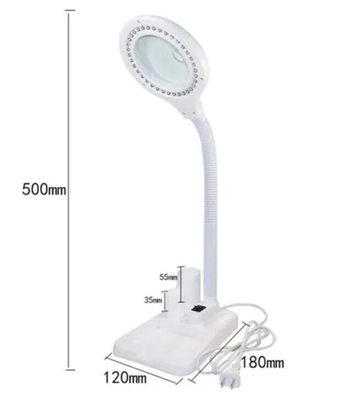 Lámpara de escritorio LED blanca 5X 10X Lámpara de trabajo de lupa de escritorio proveedor