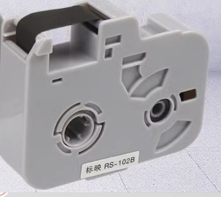 Tela de etiqueta negra RS-102B para la máquina de letras electrónicas BIOVIN, impresora de identificación por cable, marcador de alambre S680 S750 S800 S900 proveedor