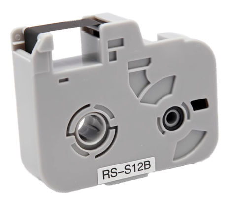 RS-S12B cinta de etiqueta negra para Biovin S680 S800 S900 RS-12B máquina de letras electrónicas, impresora de identificación por cable, marcador de alambre proveedor