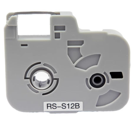 RS-S12B cinta de etiqueta negra para Biovin S680 S800 S900 RS-12B máquina de letras electrónicas, impresora de identificación por cable, marcador de alambre proveedor