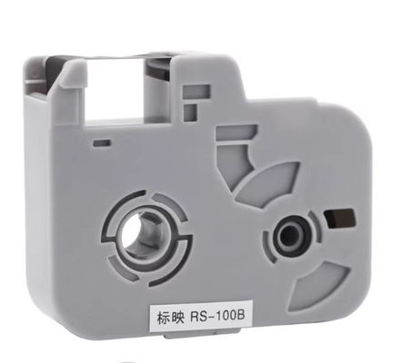 RS-100B Cásete de cinta de etiqueta negra para Biovin S680 Máquina de escritura electrónica, impresora de identificación por cable, marcador de alambre proveedor