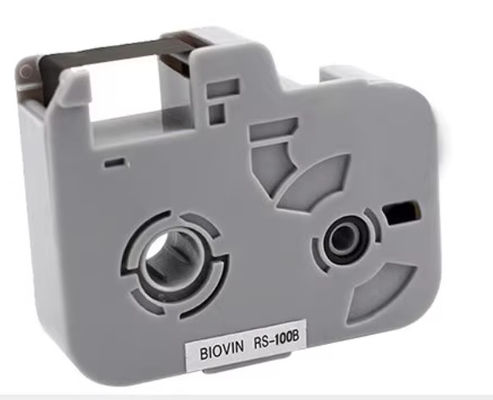 RS-100B Cásete de cinta de etiqueta negra para Biovin S680 Máquina de escritura electrónica, impresora de identificación por cable, marcador de alambre proveedor