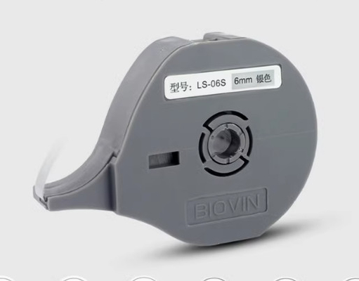 Tela adesiva de etiqueta LS-12S de 12 mm para Biovin S600 S650 S680 S690 S700 Máquina de letras electrónicas, impresora de identificación por cable, marcador de alambre proveedor