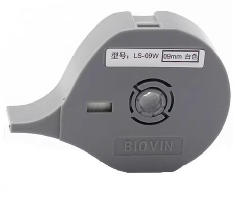Aplicación de una cinta adhesiva de etiqueta de 9 mm para Biovin S600 S650 S680 S690 S700 Máquina de escritura electrónica, impresora de identificación por cable, marcador de alambre proveedor