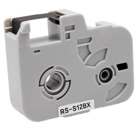 RS-S12BX S Cásete de cinta de etiqueta negra para el nuevo estilo Biovin S690 Máquina de letras electrónicas, impresora de identificación por cable, marcador de alambre proveedor